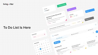 Introducing the ToDo List on LivingWriter [upl. by Rebbecca359]