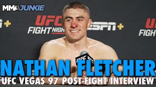 Look at Me Now Nathan Fletcher Here to Stay After Submission Win in Debut  UFC Vegas 97 [upl. by Idolem810]