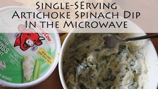 SingleServing Artichoke Spinach Dip in the Microwave [upl. by Christophe]