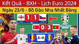 🛑 Kết Quả Bảng Xếp Hạng Lịch Thi Đấu Euro 2024 Ngày 236  Bồ Đào Nha 3  0 TNK  Đức  Thuỵ Sỹ [upl. by Daukas]