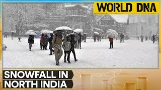 Snowfall in North India leaves tourists stranded Police rescues over 300 tourists in Himachal [upl. by Areit13]