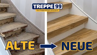 Treppe mit Vinylstufen von Treppe99 renovieren  EP01 [upl. by Ramsden]