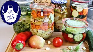 Gesundes Superfood Gemüse in Salzlake Fermentieren leicht gemacht [upl. by Crosley]