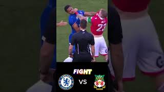 HANDBAGS Erupt at Chelsea VS Wrexham chelsea wrexham shorts [upl. by Eniamor]