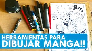 Qué herramientas de DIBUJO uso para hacer MANGA Como hacer comics ● Lea Caballero [upl. by Kirrad]