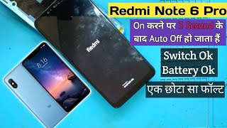 Redmi Note 6 Pro Shut Down After Auto Aurn Off  Mi Note 6 Pro Redmi Logo Problem [upl. by Madelena404]