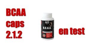 Test complement alimentaire  BCAA Caps de chez EA Fit [upl. by Rosen701]