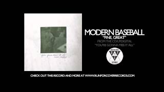 Modern Baseball  Fine Great Official Audio [upl. by Aicener366]