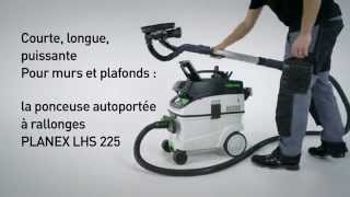 Ponceuse girafe Planex LHS 225 CT 36 Set Festool [upl. by Arrahs772]