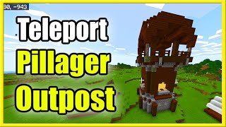 How to Teleport to Pillager Outpost in Minecraft Best Tutorial [upl. by Ariane]