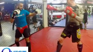 How to Fight Someone Bigger and Taller  Coach Zahabi vs Big and Tall Opponents [upl. by Fredrick]