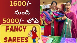 New Fancy SareesBudget లో Latest Collection swapnavaitla youtuberangvarshasaree [upl. by Yran]