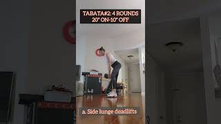 LEGS GLUTES DAY STRENGTH  HIGH INTENSITY TABATA WITH DUMBBELLS FUERZA DE PIERNASGLUTEOS [upl. by Ahsinal477]