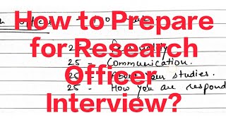 Research Officer Interview Preparation Haryana Vidhan Sabha 2024 [upl. by Tobit161]