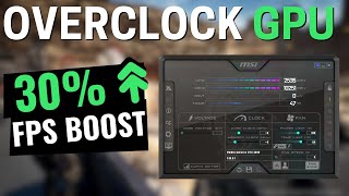 2023 Ultimate Guide Overclock Your GPU with MSI Afterburner  Boost Gaming Performance [upl. by Laine407]