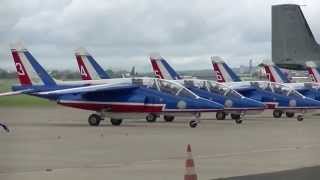 Patrouille de France  PAF au 100 ans du Bourget le 13072014 [upl. by Melodee728]