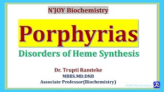 Porphyrias Heme Synthesis disorders  hemoglobin chemistry amp Metabolism  Biochemistry [upl. by Suehtomit55]