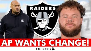 Antonio Pierce WANTS CHANGE Raiders Plan To Fix The OLine Before NFL Week 3 Game vs Panthers [upl. by Hamon]