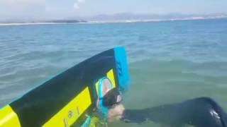 Tutoriel kitesurf évasion Fréjus  le water start avec Hervé Rousseau [upl. by Rotkiv]