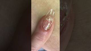 Flower Encapsulated In Clear Nail nails [upl. by Sergei]