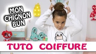 COMMENT JE FAIS UN CHIGNON BUN  Ultra rapide et facile [upl. by Nicolina]