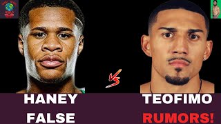 TEOFIMO LOPEZ AND DEVIN HANEY NEGOTIATIONS FOR A FIGHT ARE JUST RUMORS [upl. by Adnirb908]