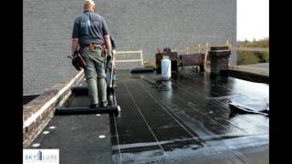 How to Replace a Leaking Flat Roof  Commercial Flat Roofing in Toronto  Danforth [upl. by Nyleimaj19]