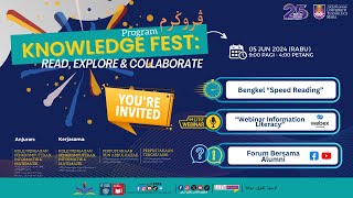 KNOWLEDGE FEST 2024  FORUM BERSAMA ALUMNI STEROTAIP SEORANG PUSTAKAWAN [upl. by Swiercz]