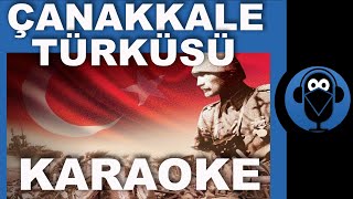 ÇANAKKALE TÜRKÜSÜ   Karaoke Türkü   Sözleri  Fon Müziği  COVER [upl. by Hollister759]