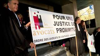 Manifestation des avocats pour défendre la coup dappel de Caen [upl. by Dan]