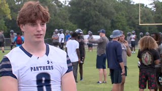 Dylan Reiman working to lead Dwyer High School to successful football season [upl. by Ahseel]