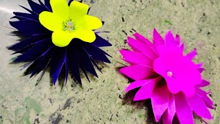 Decoration Flowers  Flower craft ideas  Paper Flower Craft How to Make a Paper Flowercraftpaper [upl. by Yllut57]