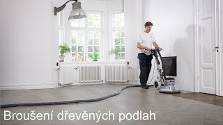 Broušení dřevěných podlah – postup [upl. by Losse]