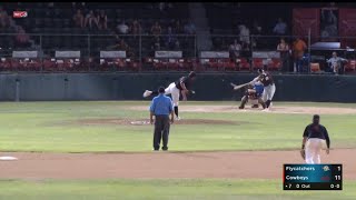 Cameron Phillips Blackwell Flycatchers Pecos League Professional Baseball [upl. by Gilpin]