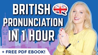 British English Pronunciation in 50 Minutes  ALL 150 words you need  free Pronunciation Ebook [upl. by Jet]