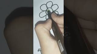 Drawing flower 🌹 beautiful easy drawing youtubeshorts viralshorts [upl. by Annaeel]