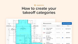 Houzz Pro Takeoff Categories [upl. by Briano457]