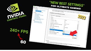 2023 BEST NVIDIA CONTROL PANEL Settings FPS BOOST and PERFORMANCE Guide [upl. by Ebaj]