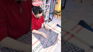 How to Fold Clothes 17 fashion foldinghacks clothfolding clothfold lifehacks [upl. by Akel]