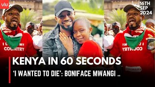 KENYA IN 60 SECONDS quotI WANTED TO DIEquot  BONIFACE MWANGI [upl. by Tongue727]