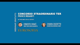 CONCORSO STRAORDINARIO TER [upl. by Stanwin]