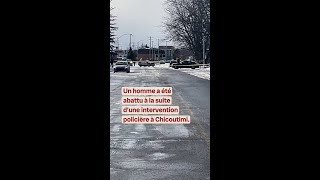 Homme abattu par des policiers de Saguenay  le BEI déclenche une enquête [upl. by Farron]