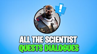 All The Scientist Quests Dialogue in Fortnite Chapter 3 Season 1 [upl. by Furmark]