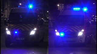 Alarme Ambulances VSAV CIS de Lille Littré SDIS 59 en urgence à Lille France [upl. by Mall748]