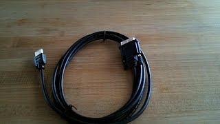 Unboxing HDMI to DVI Adapter Cable by Amazon Basics [upl. by Ettevets777]