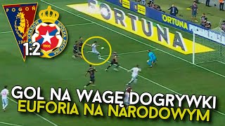 Gol Eneko Satrusteguiego POGOŃ SZCZECIN 12 WISŁA KRAKÓW  BRAMKA Z TRYBUN  REAKCJA KIBICÓW [upl. by Kappenne850]