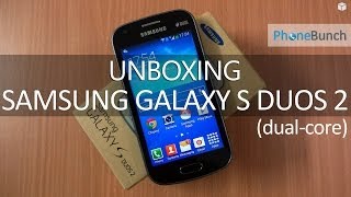 Samsung Galaxy S Duos 2 S7582 Unboxing and Handson [upl. by Ymer784]