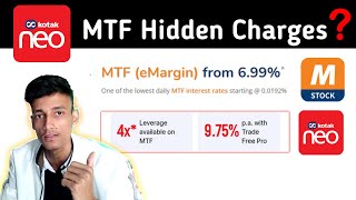 Kotak Neo MTF Trading Charges Vs mStock MTF Charges  Kotak Neo Pay Later MTF  Margin Shortfall [upl. by Eilegna]