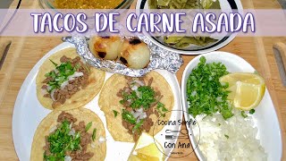 ¡Olvídate del restaurante ¡Prepara estos tacos de carne asada CASEROS  Cocina Simple con Ana [upl. by Crichton]