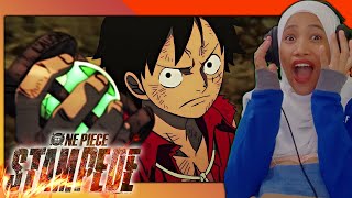 PIRATES amp MARINES LINEUP THAT MATCH MARINEFORD Luffy vs Bullet 🔴 One Piece Stampede Reaction [upl. by Klepac]